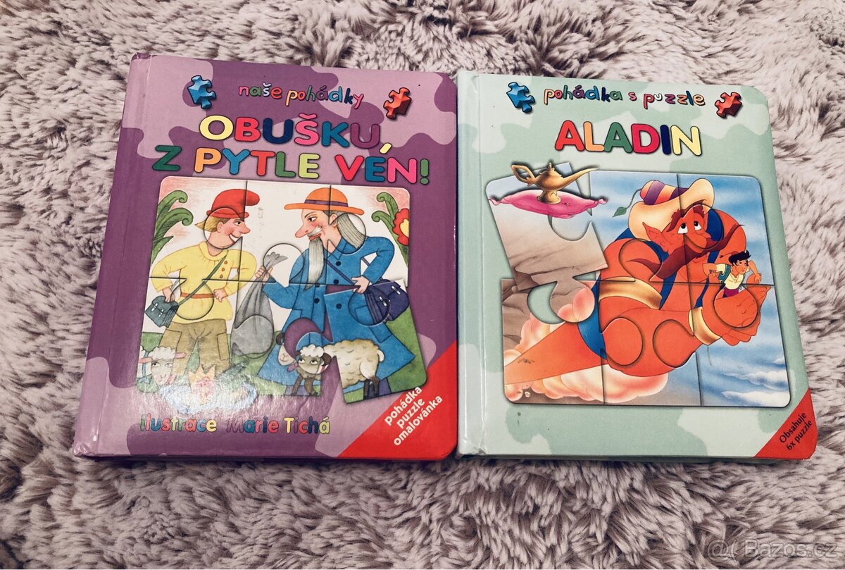 2x pohadka s puzzle: Aladin a Obusku, z pytle ven