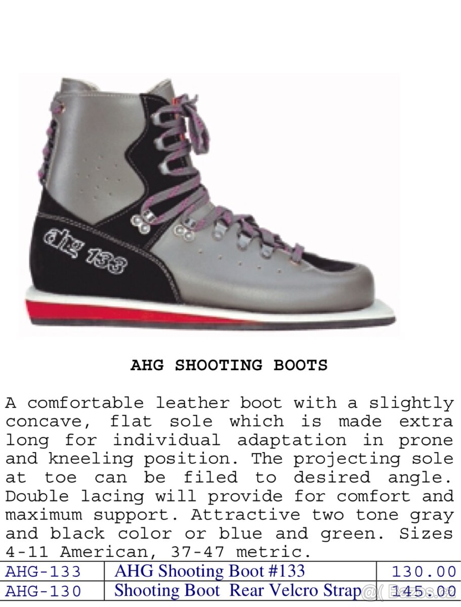 Sportovní střelecké boty Anschutz AHG 133