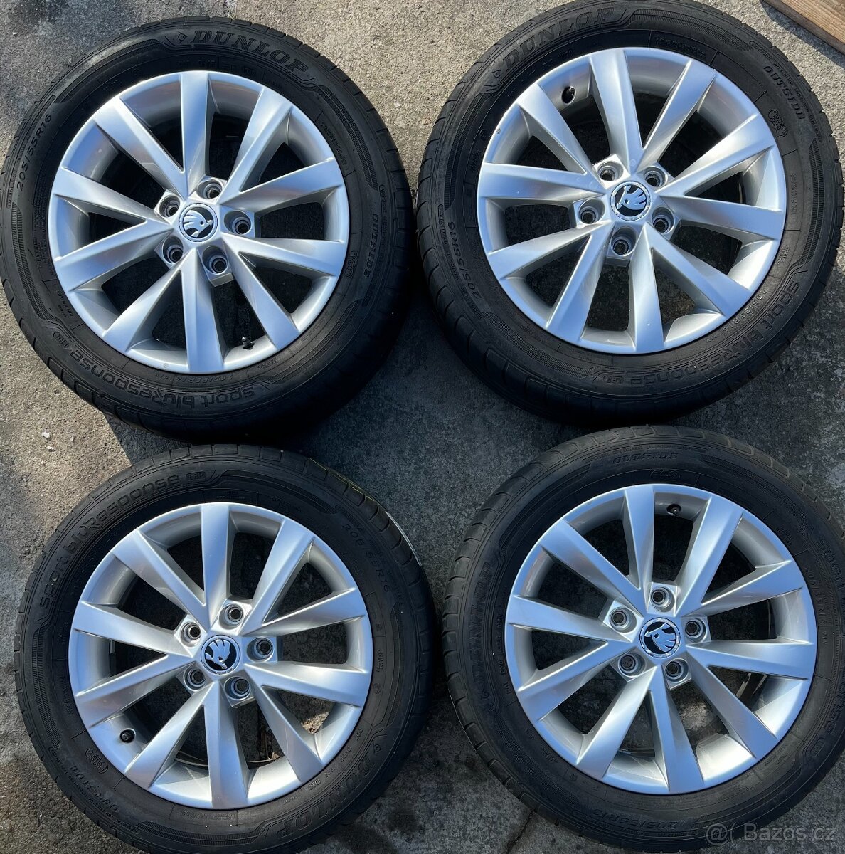 Letní kola Škoda Octavia 3, 205/55 R16 Dunlop (1020)
