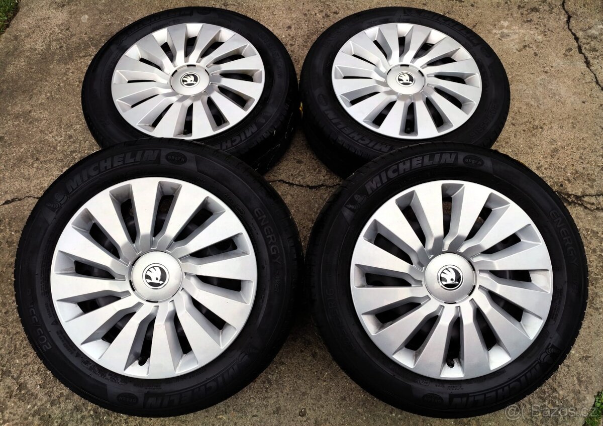 Plechové disky originál Škoda Octavia III, VW Golf 5x112 R16