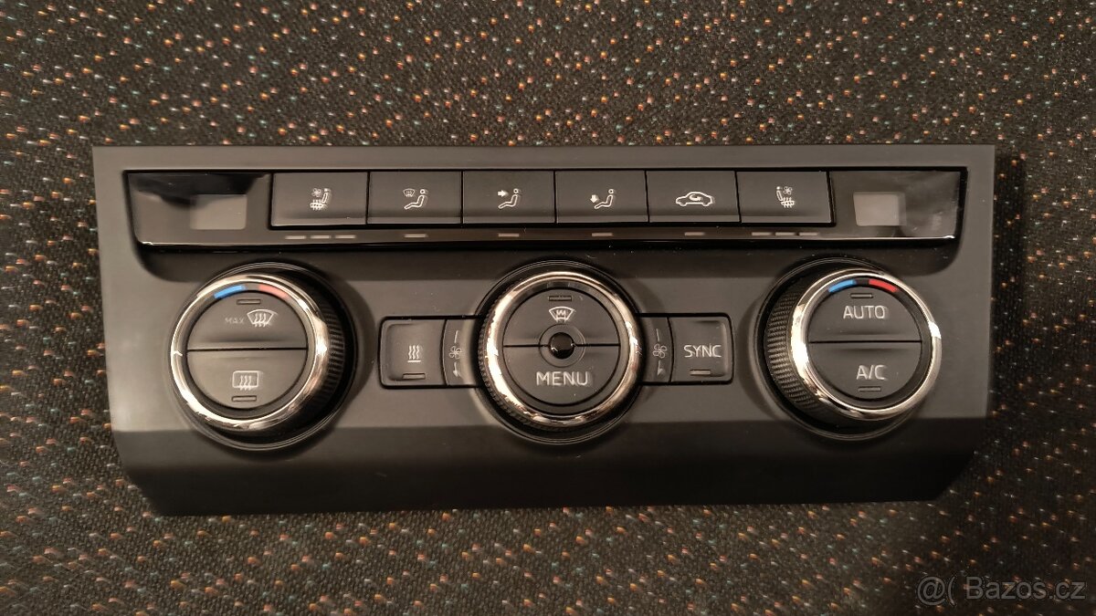 Panel topení, climatronic škoda superb 3