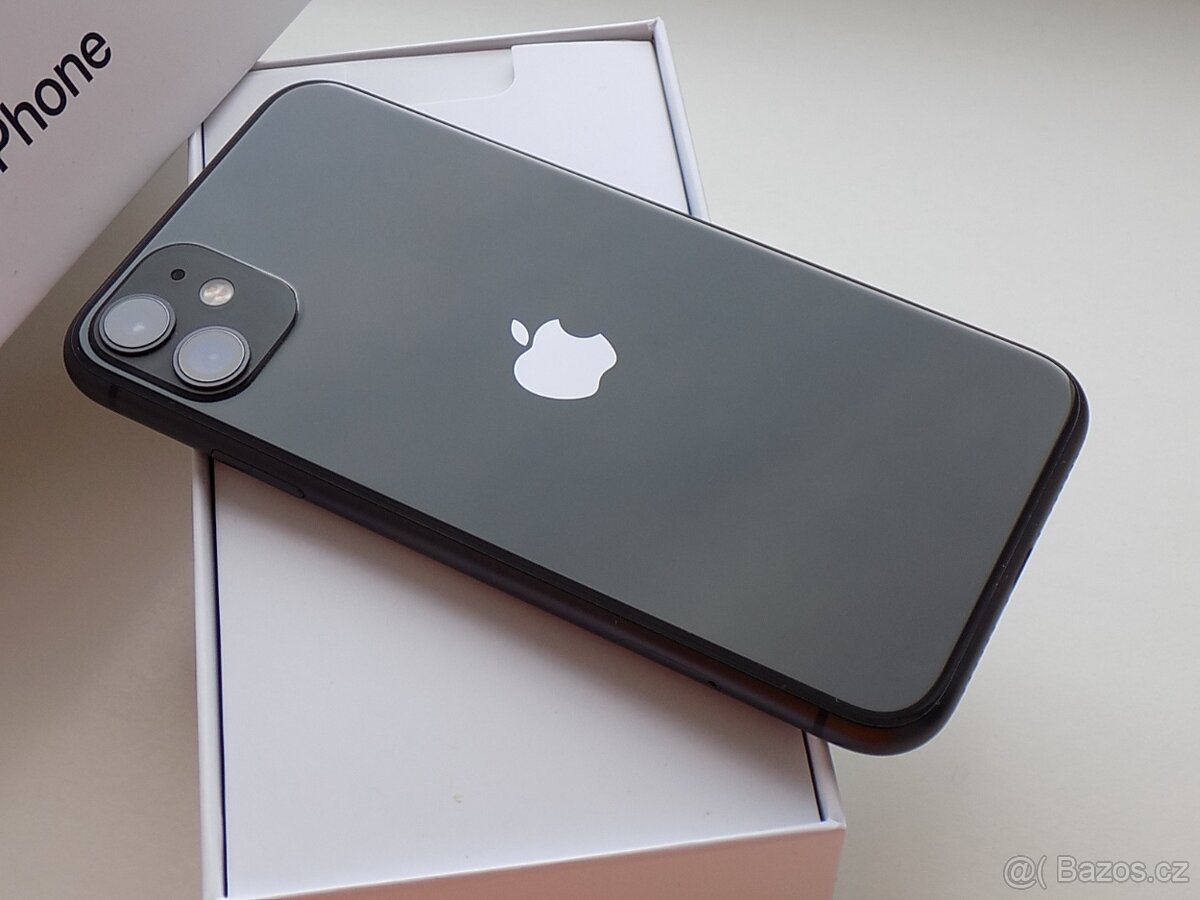 APPLE iPhone 11 64GB Black - ZÁRUKA 12 MĚSÍCŮ - JAKO NOVÝ