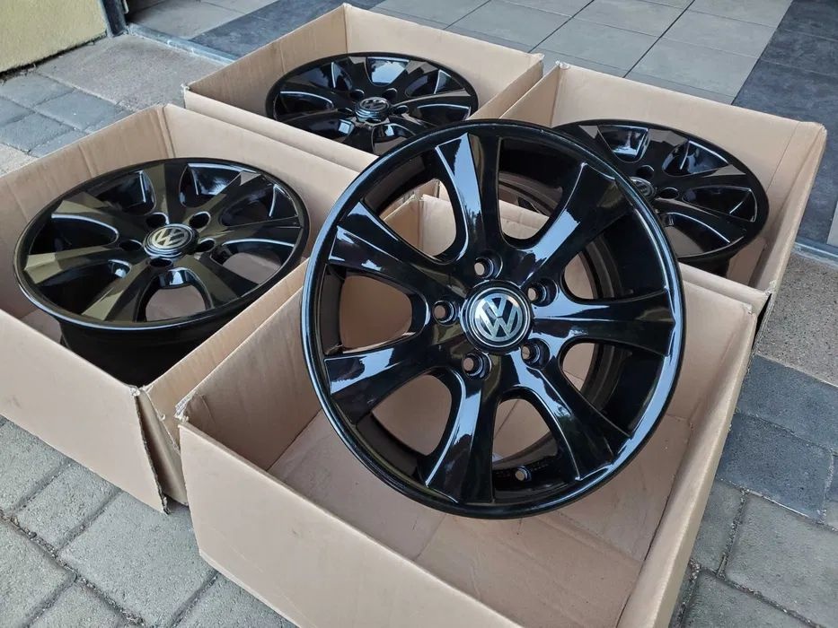 ALU 16 VW T5 T6 Transporter Caravelle Multivan Black 5x120 T