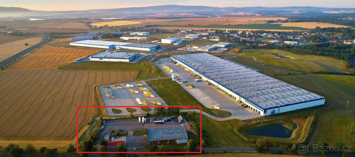 Průmyslová zóna Cheb areál s pozemkem 12.482m2, dům a hala