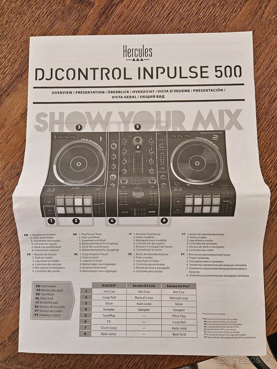 Prodám DJ Conrol Inpulse 500