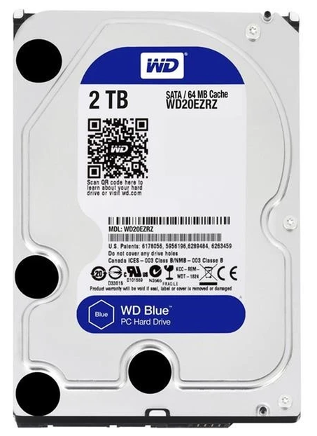 Western Digital WD20EZRZ-00Z5HB0 - 2TB 5.4K RPM 64MB SATA