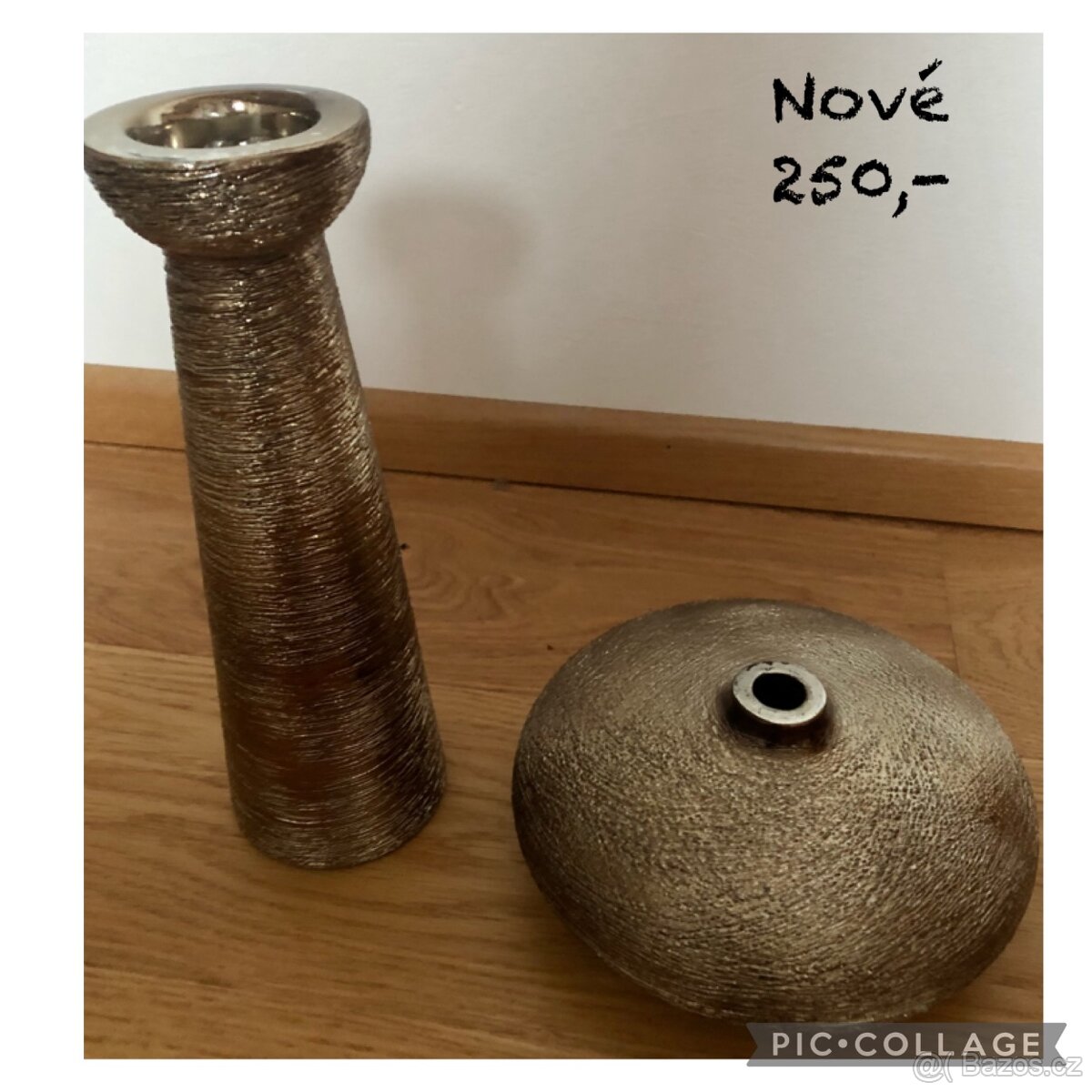 Nová váza + svícen F&F
