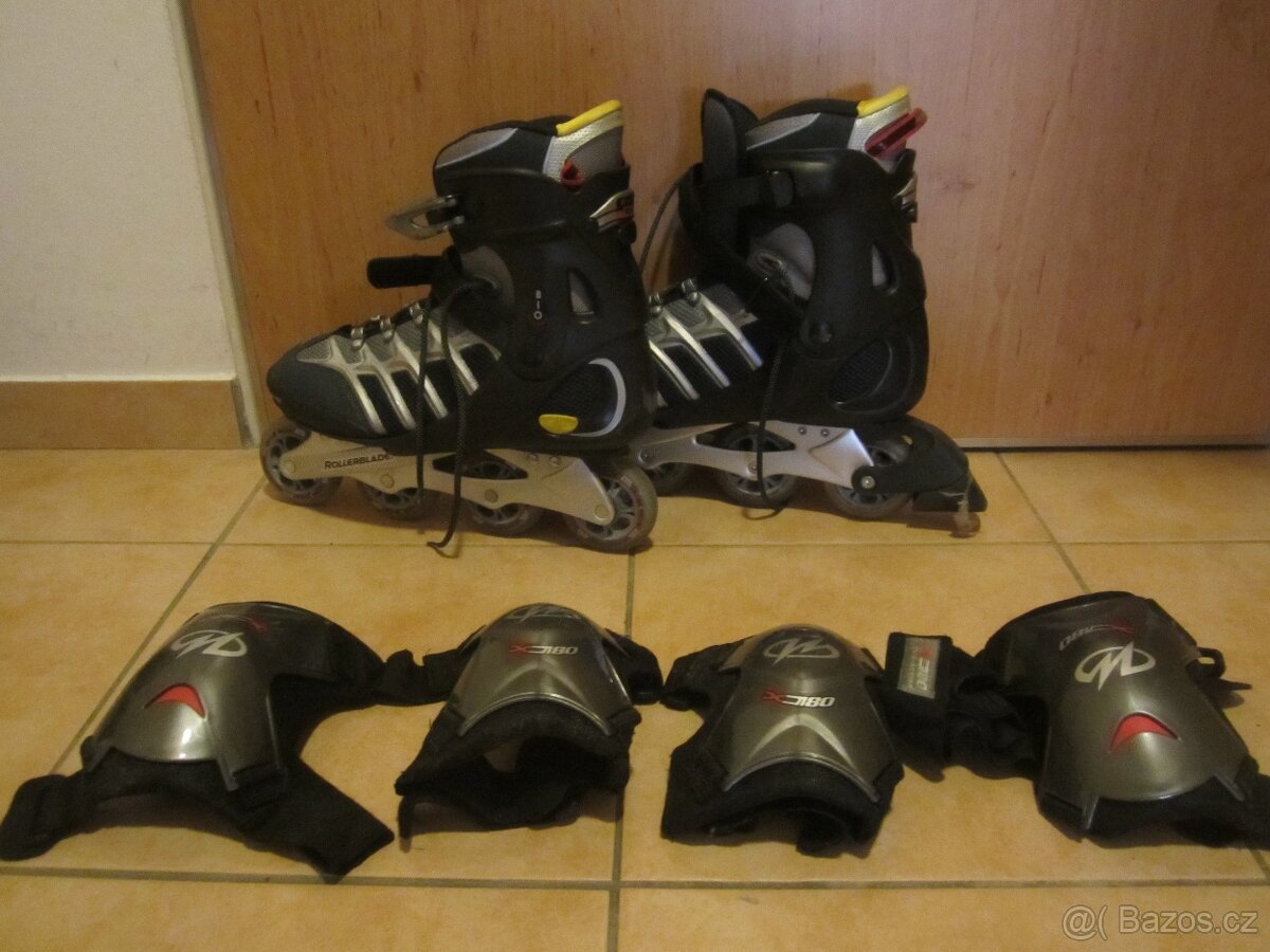 Pánské in-line brusle Rollerblade + chrániče