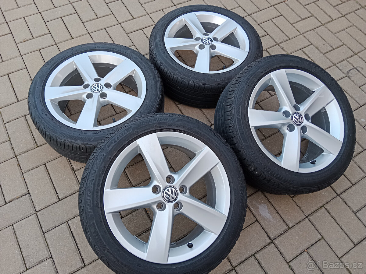 alu kola 5x100 r 16 VW Polo a letní 215/45/16
