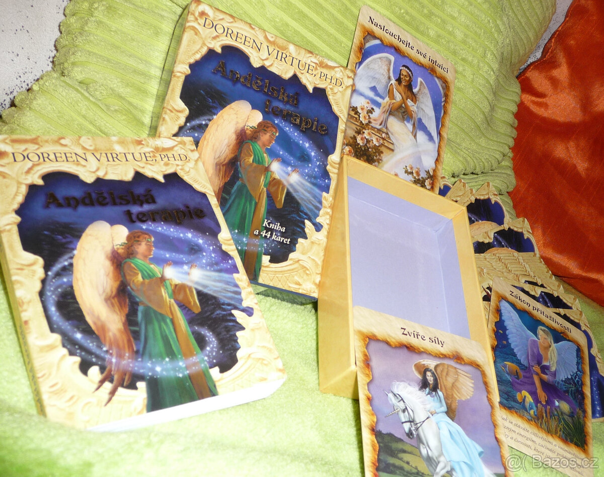Vykládací karty Andělská terapie Doreen Virtue PhD. +kniha