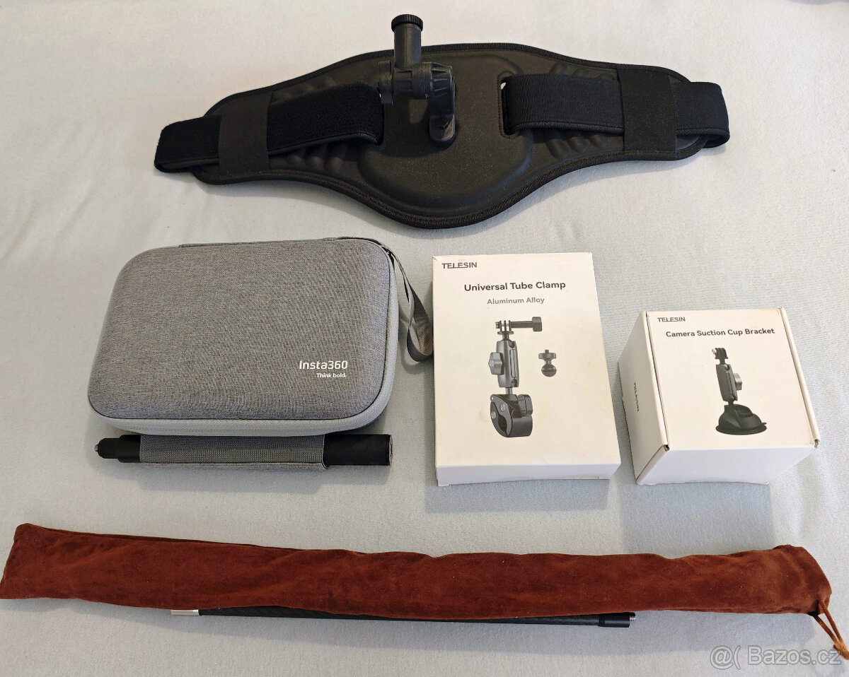 Insta360 X5 Essentials bundle + mnoho doplňků | záruka 05/27