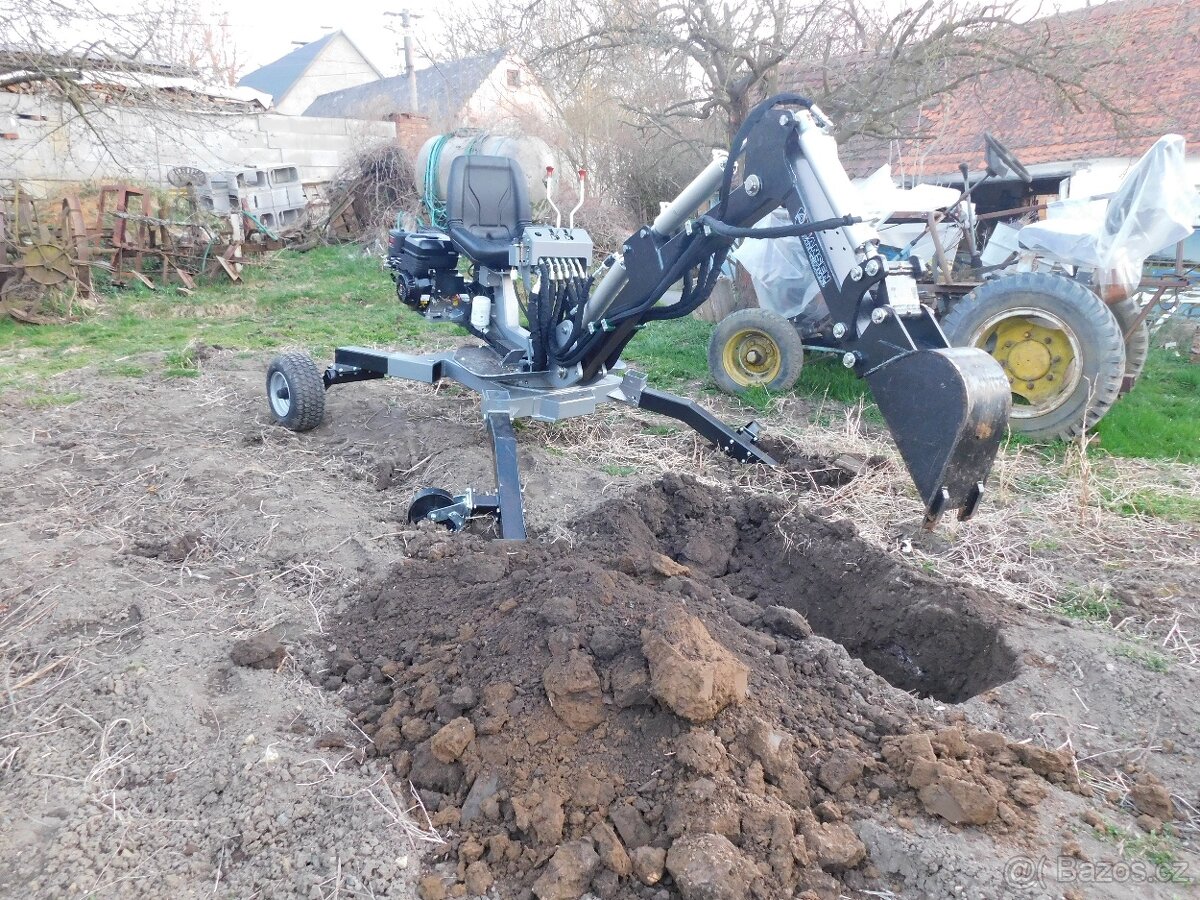 Minibagr Jansen MB-360°  benzínový kráčející bagr