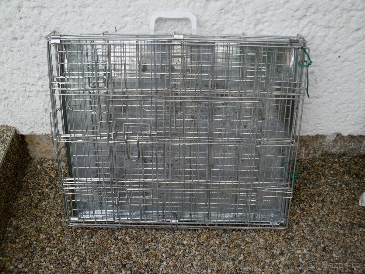 Prodám klec a přepravní box pro psa