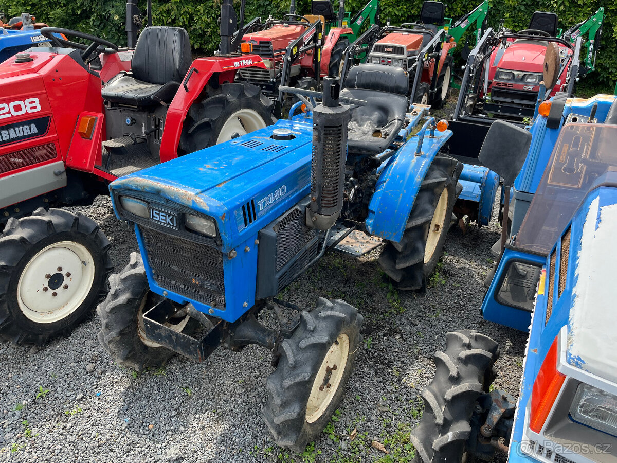 Iseki TX 1410 D , 4x4 s originálním rotavátorem