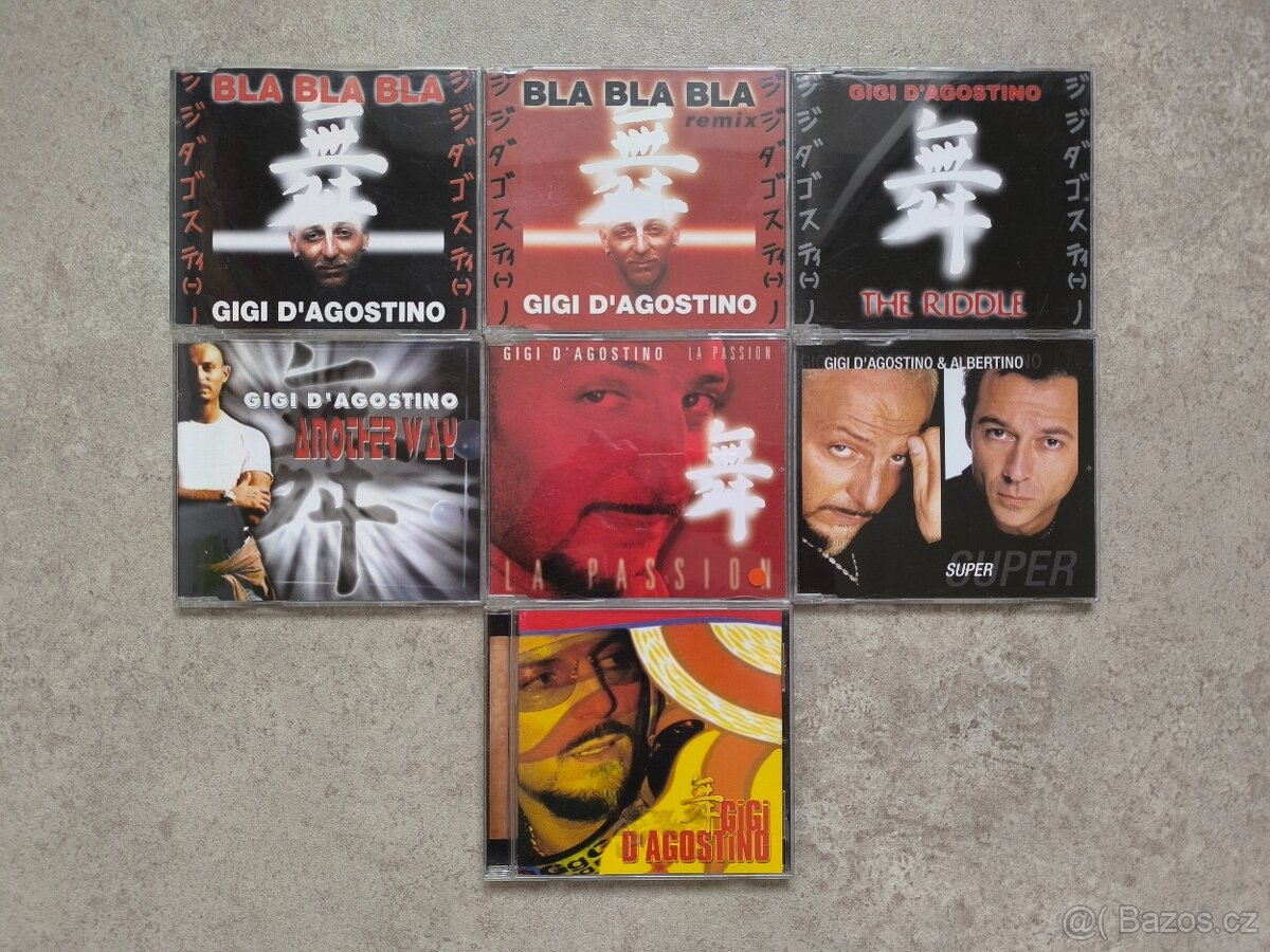 GIGI D'AGOSTINO - Alba a maxi singly (7 kus.)
