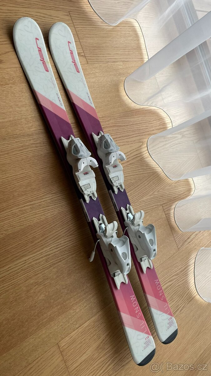Dívčí lyže ELAN LIL SNOW 110  + EL 4.5 top stav