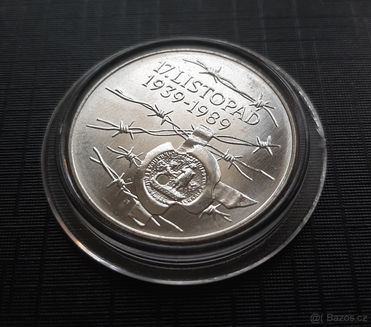 Pamětní stříbrná mince 100 Kčs 1989 - 17. listopad 1939
