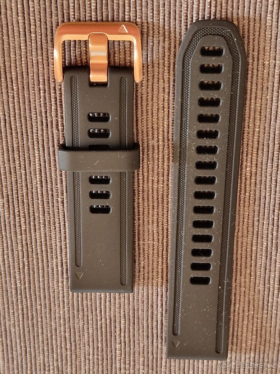 Řemínek Garmin black/Rose gold