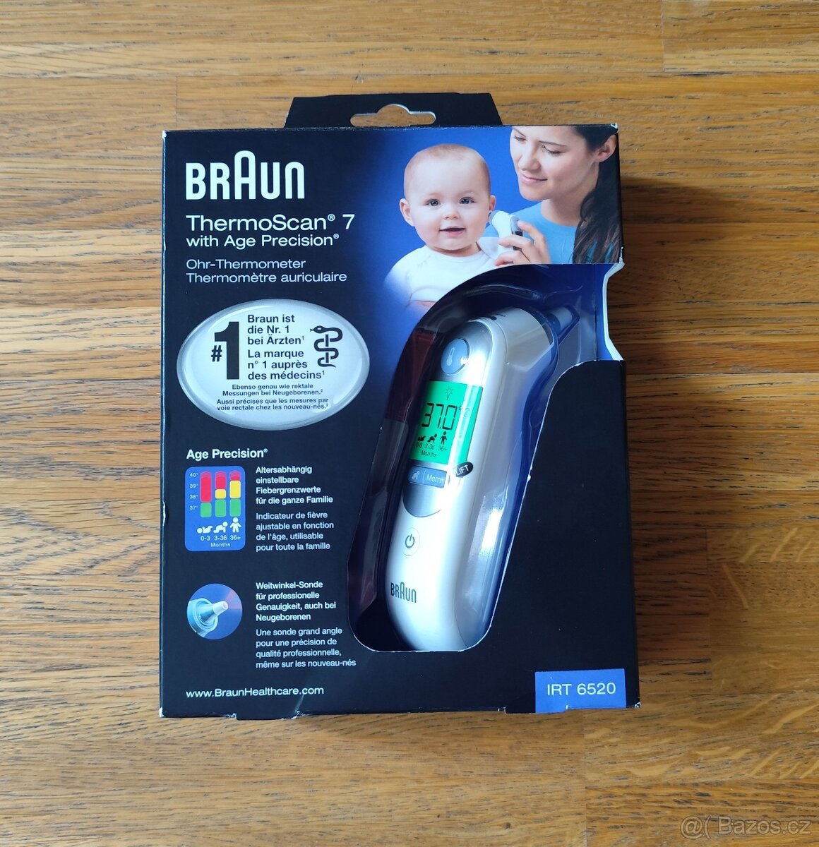 TEPLOMĚR DO UCHA BRAUN ThermoScan 7 IRT 6520 - NEPOUŽITÝ