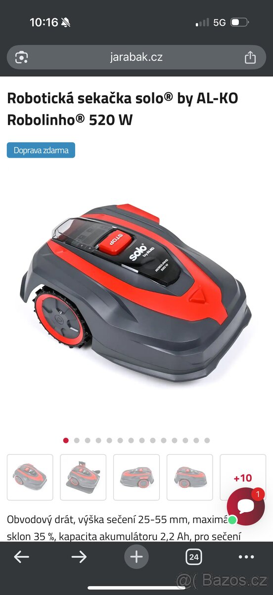 Robotická sekačka Alko 520