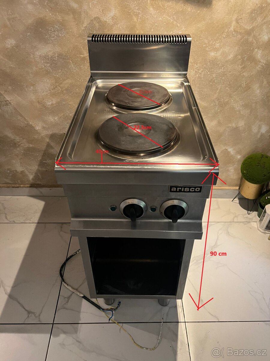 Dvouplotýnkový elektrický gastro vařič Arisco ER711-S