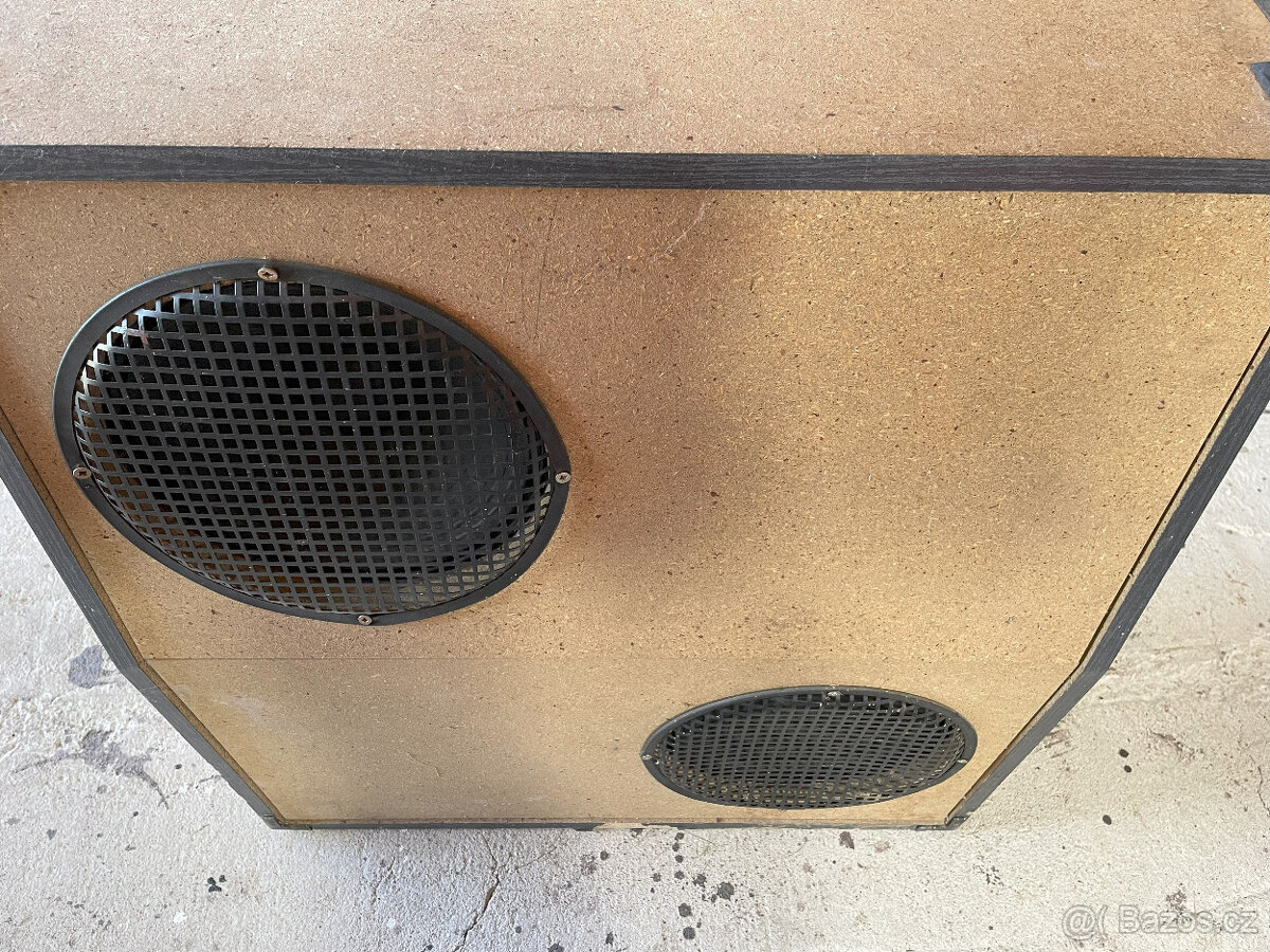 Kytarový reprobox + 2x reproduktor 50W, 8 ohm, 12"