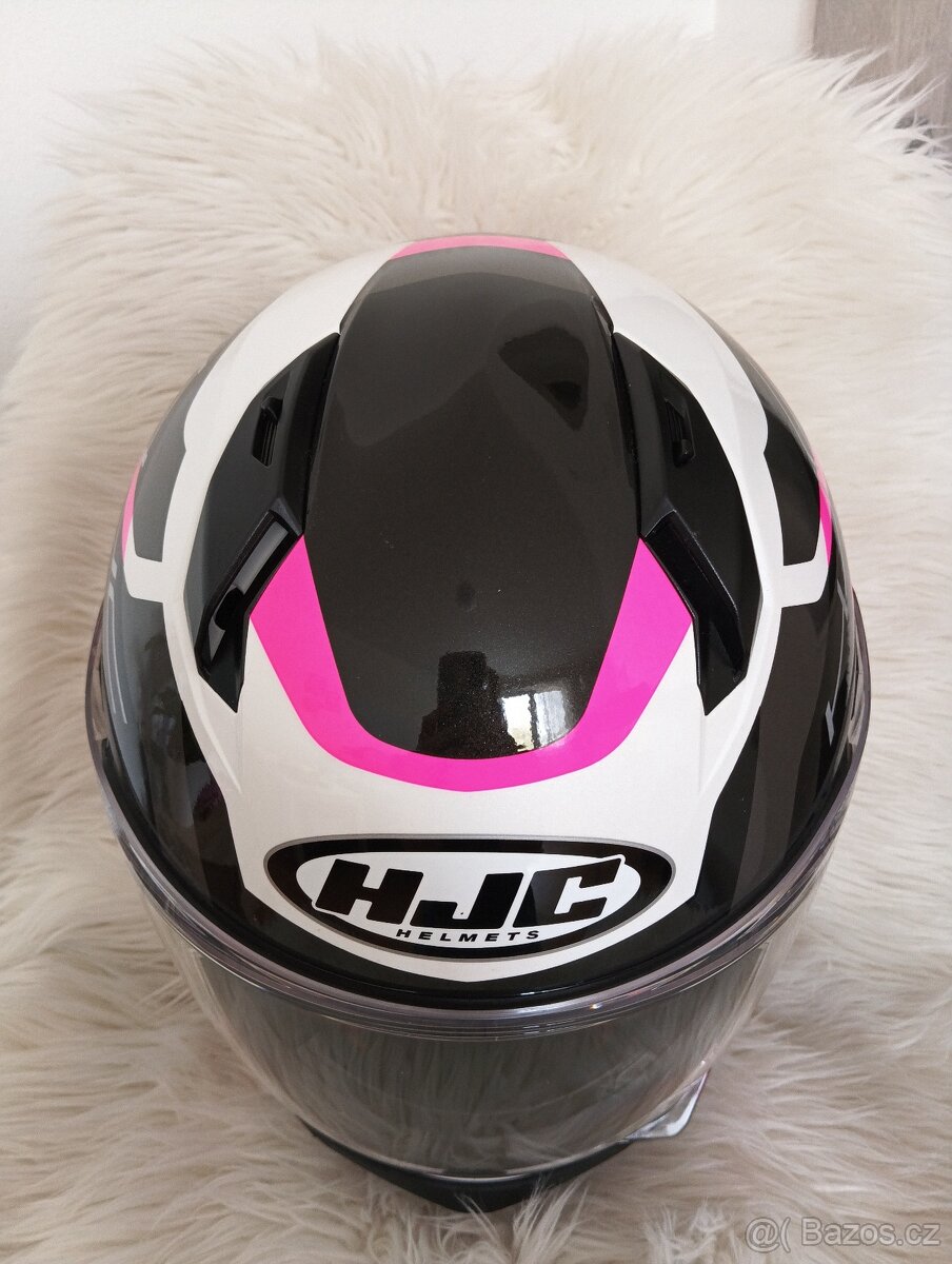 Integrální přilba na motorku HJC C10 Tins MC8 černo-šedo-růž