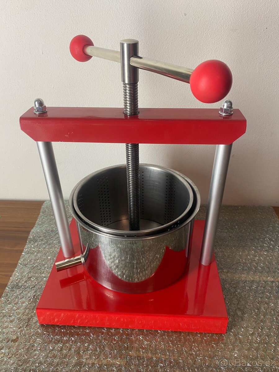 Aldotrade Nerezový ruční lis na ovoce 6 l