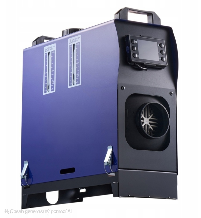 Nezávislé naftové topení 12V/24V 8kw - NOVÉ