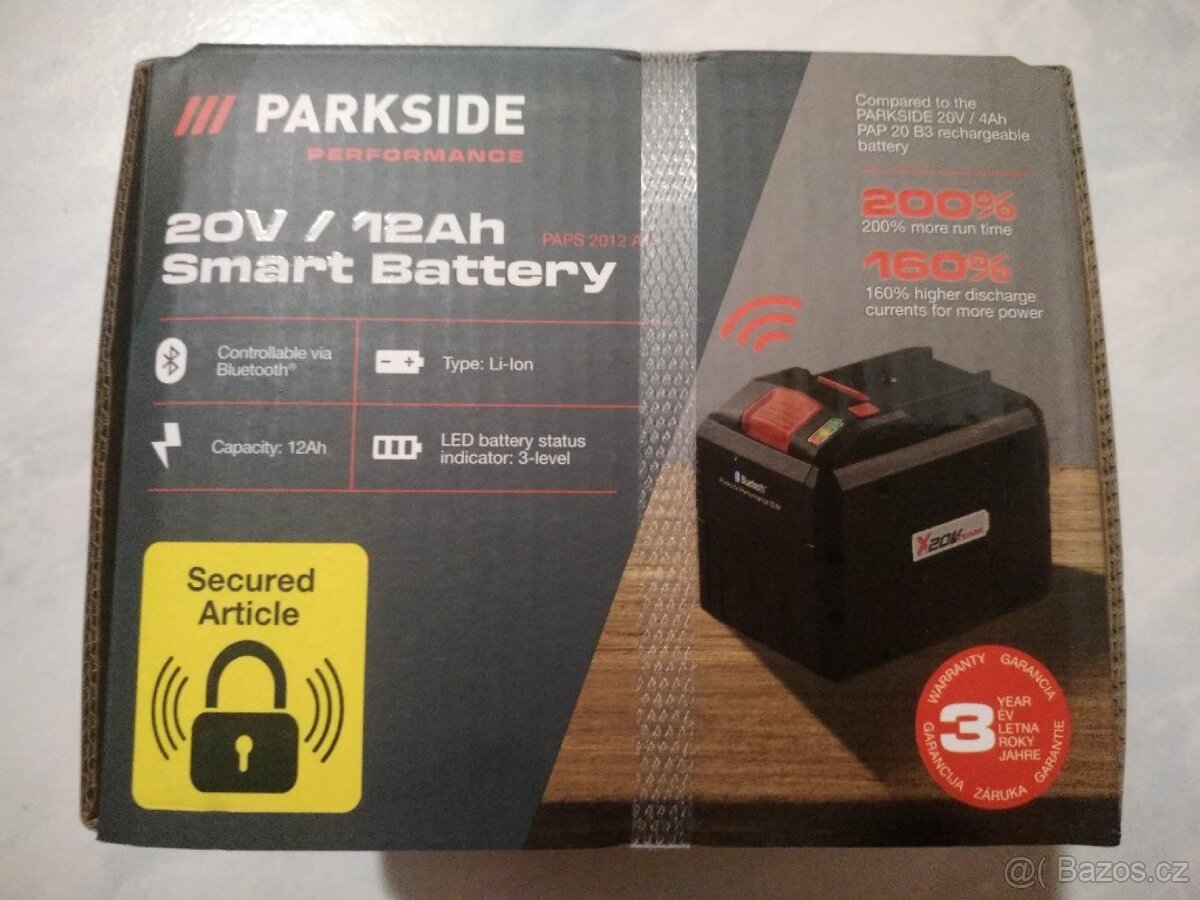Akumulátor Baterie Smart 12 Ah 20 V Parkside Performance