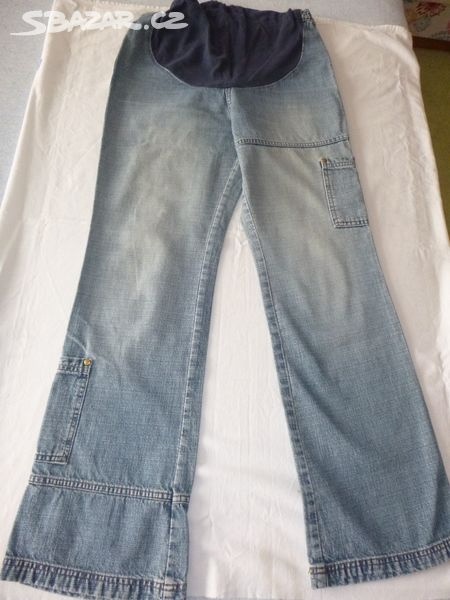 Těhotenské kalhoty džínové