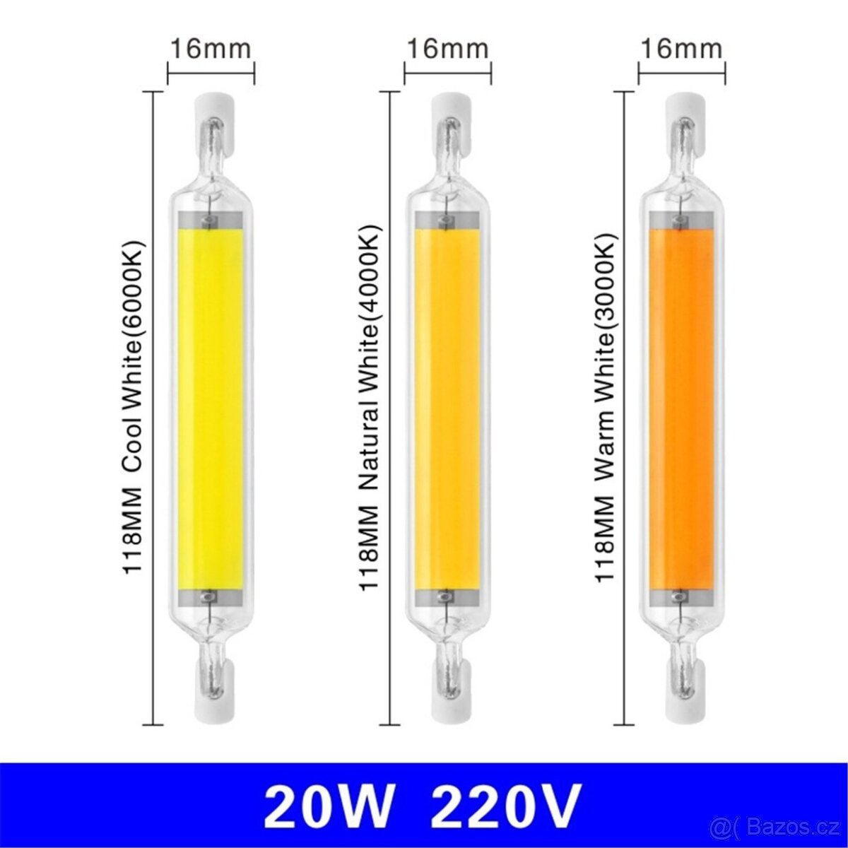40W R7s COB LED žárovka