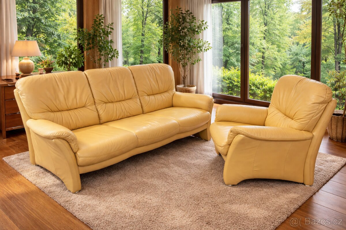 Kožená sedací souprava