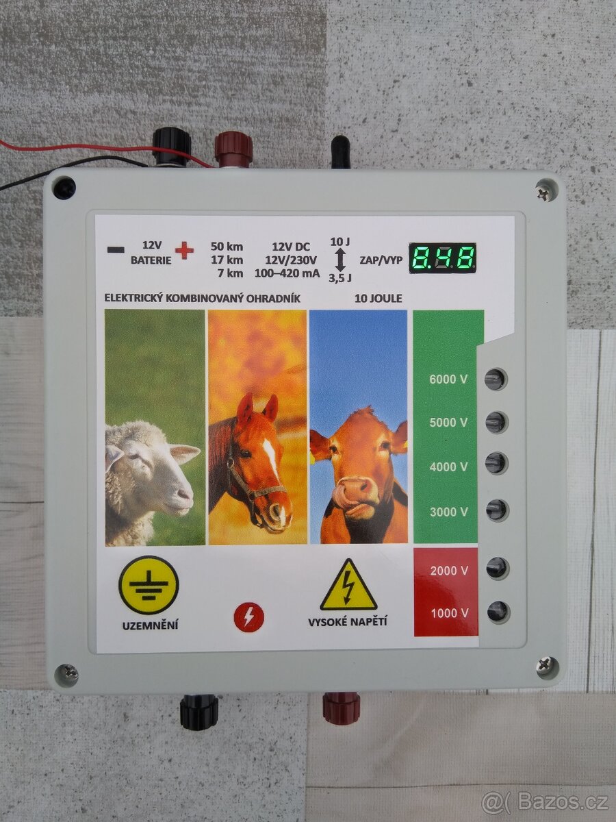Elektrickí ohradník( SOLÁR, 12V/230V 10J