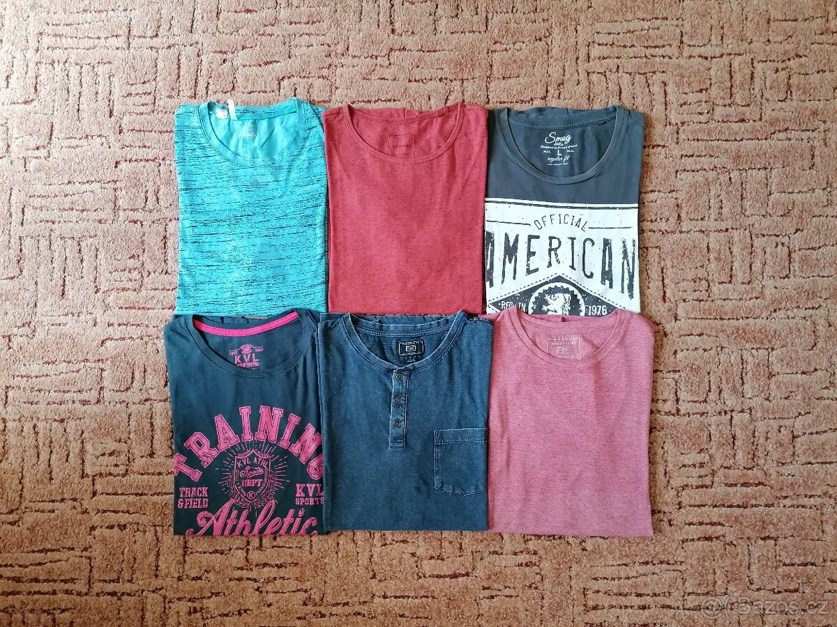Pánské tričko 6x vel. L a 4x vel. XL