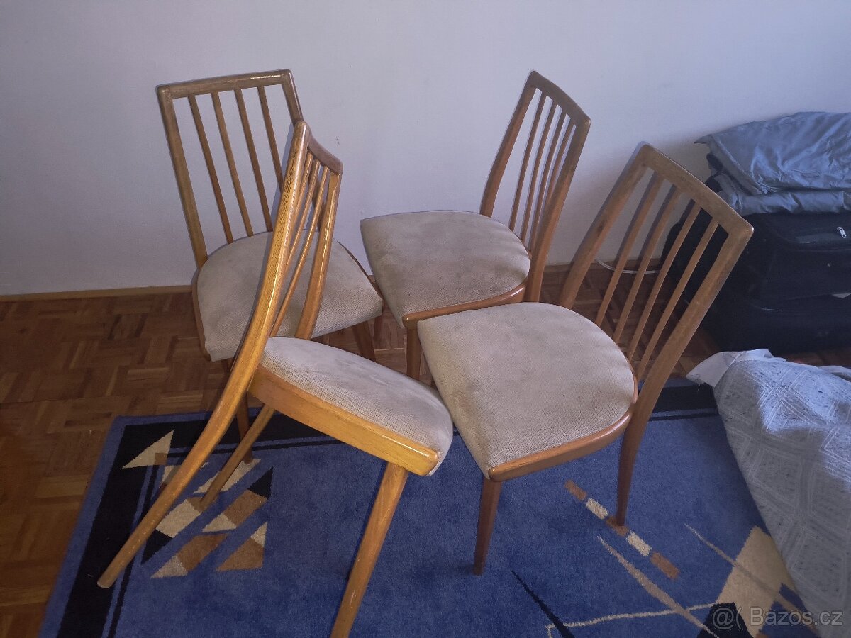 824 Židle jídelní, kuchyňské, TON, retro