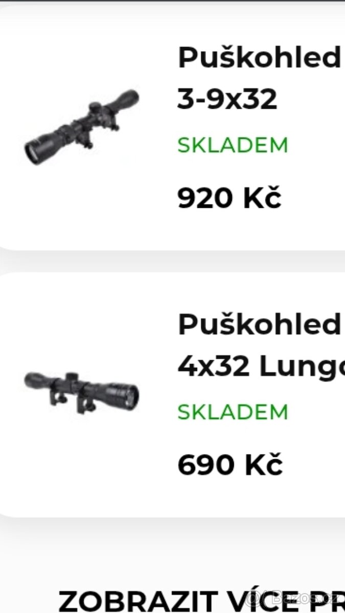 Poptávka- puskohled JS tactical 4x32 a 3-9x32