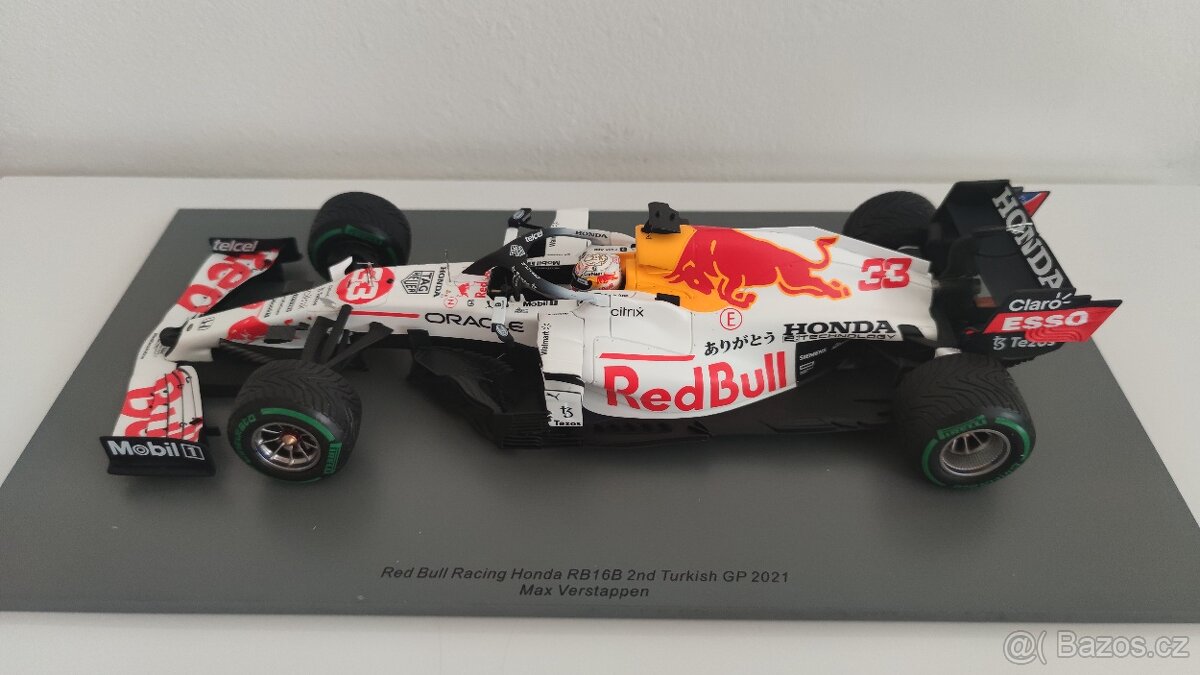 F1 Redbull RB16B Verstappen GP Turecka 2021 Spark 1:18