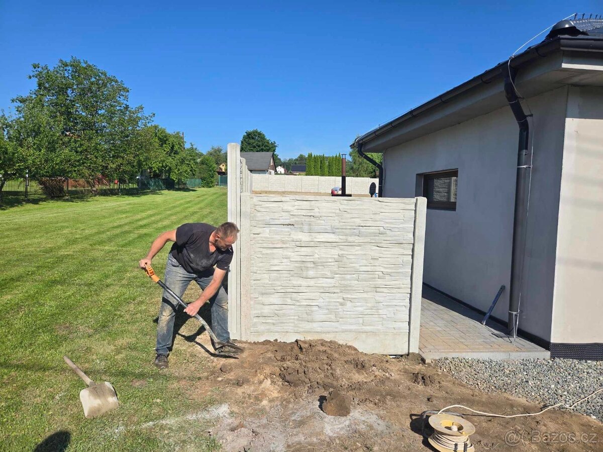 BETONOVÝ PLOT nebo 3D pletivový plot – KOMPLEXNÍ SLUŽBA