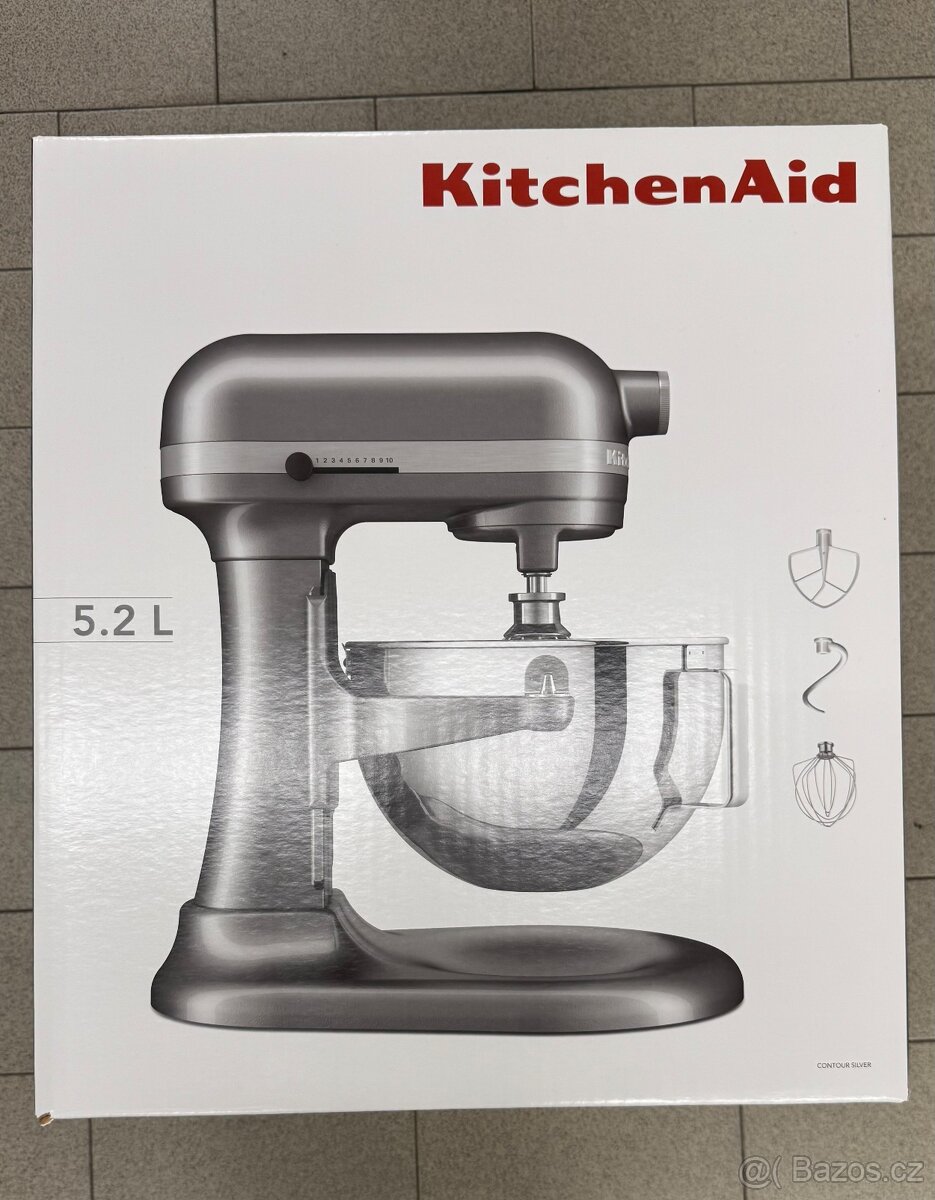 KitchenAid robot Heavy Duty 5KSM55SXXECU stříbrný nový