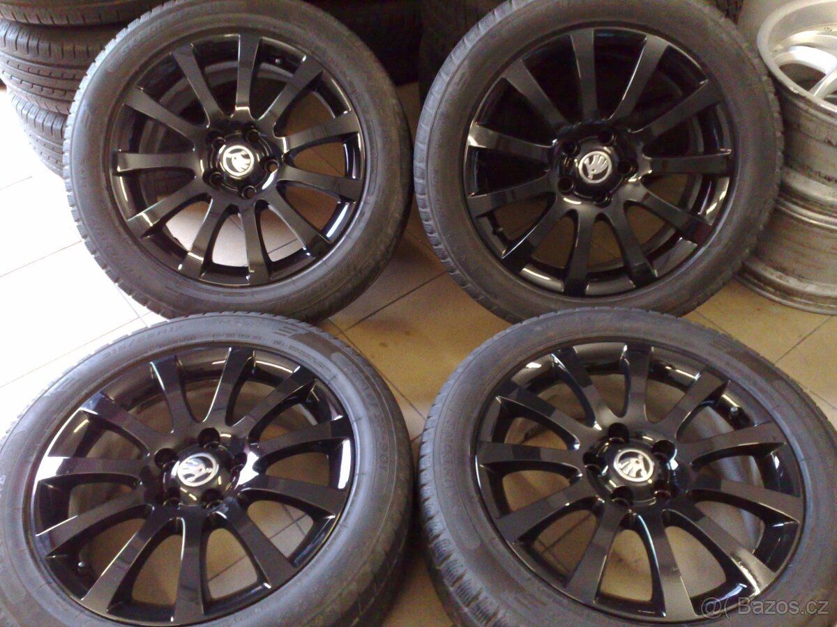 alu kola 5x112 r17 original škoda 215/55/17