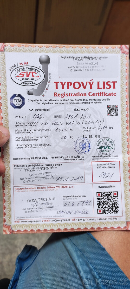 tažné zařízení