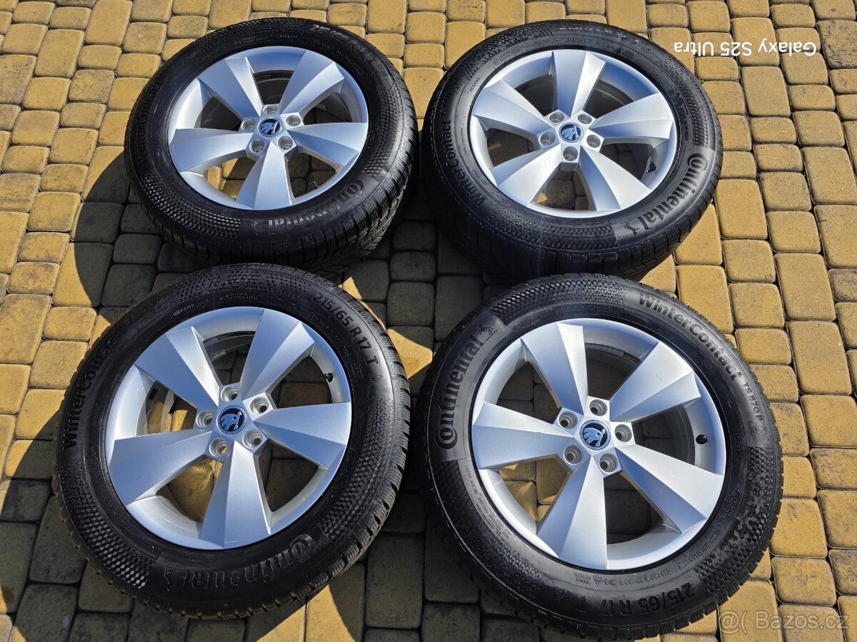 Alu kola zimní sada 5x112 17" Škoda Kodiaq