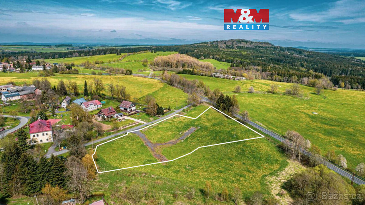 Prodej pozemku k bydlení, 10834 m², Zádub - Závišín