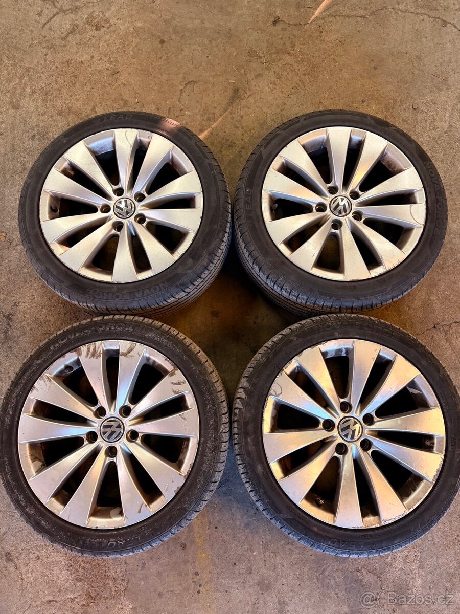 Letní sada pneumatik 225/45 R17 + hliníkové rafty