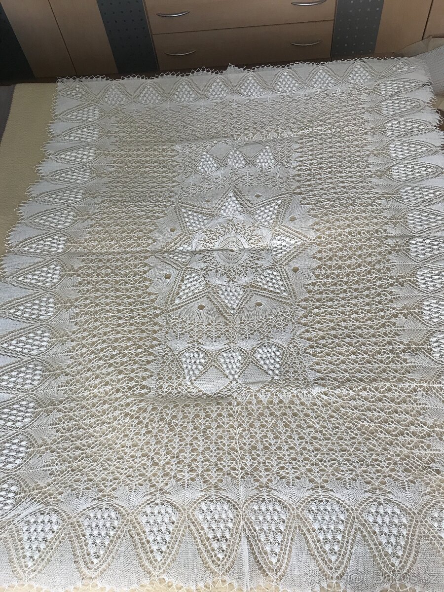 ručně pletená dečka