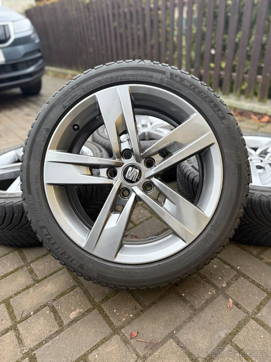 ORIGINÁL Alu Škoda, Seat, Volkswagen R17, 5x112 - ZIMNÍ