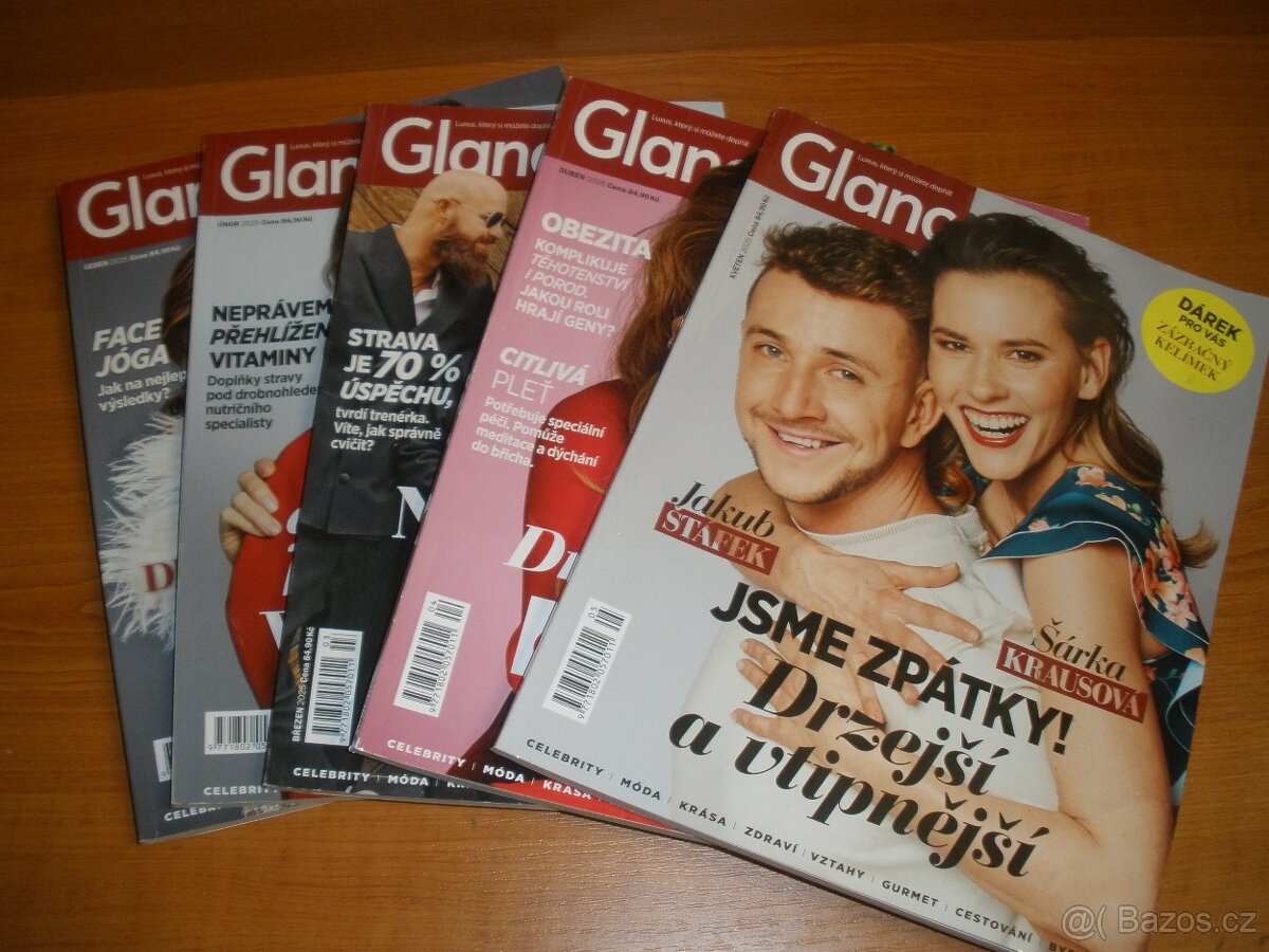 Časopisy Glanc /soubor 5 ks /