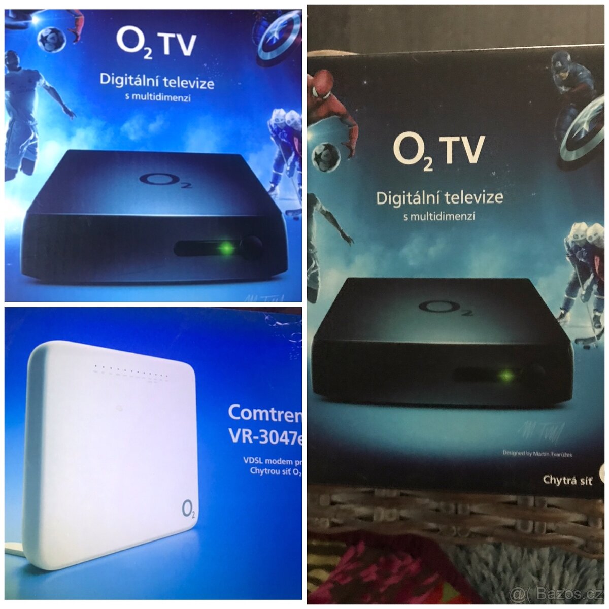 O2 TV set top box - 2x + O2 modem