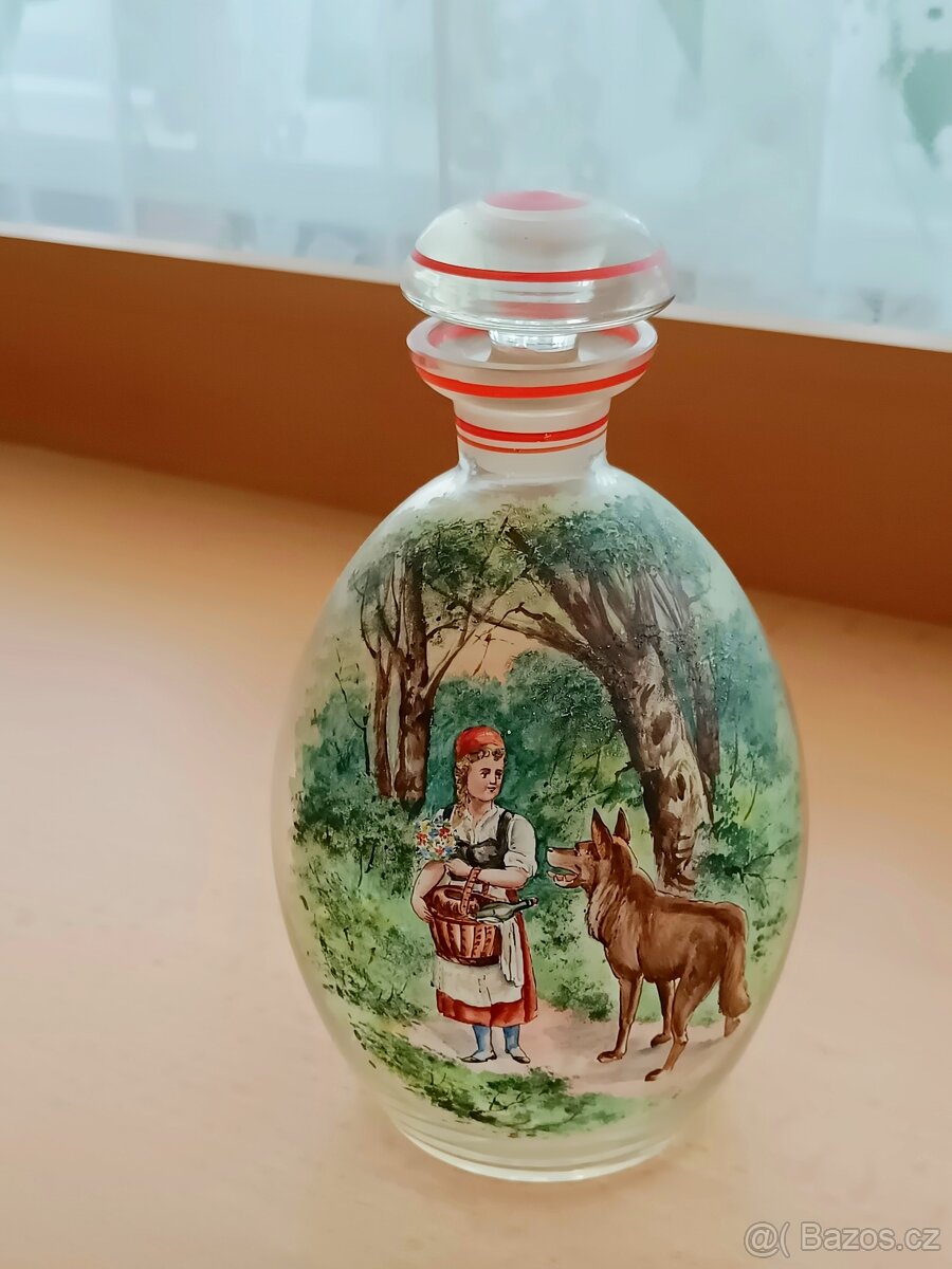 Hist. karafa ručně malovaná